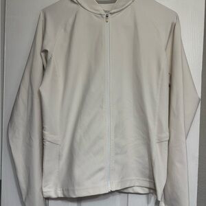 Zip-Up Hoodie white